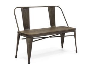 Best Choice Products Mid-Century Industrial Metal Dining Bench w/ Wood Seat, Floor Protectors (Espresso) Best Choice Products Mid-Century Industrial Metal Dining Bench w/ Wood Seat, Floor Protectors (Espresso)