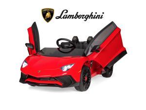 Best Choice Products Kids 12V Ride On Lamborghini Aventador SV Sports Car Toy w/ Parent Control, AUX Cable - Red Best Choice Products Kids 12V Ride On Lamborghini Aventador SV Sports Car Toy w/ Parent Control, AUX Cable - Red