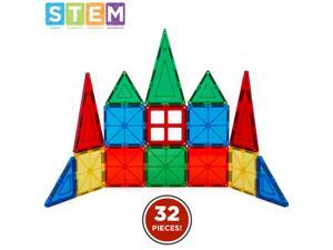 Best Choice Products 32-Piece Kids Magnetic Building Block Tiles Educational STEM Toy Set w/ Carrying Case Best Choice Products 32-Piece Kids Magnetic Building Block Tiles Educational STEM Toy Set w/ Carrying Case
