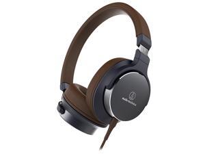 Audio-Technica On-Ear High-Resolution Audio Headphones (Navy/Brown) Audio-Technica On-Ear High-Resolution Audio Headphones (Navy/Brown)
