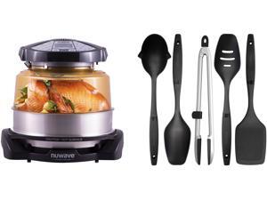 Nuwave Elite Oven with Extender Ring and 5 Piece Nylon Cooking Utensil Set Nuwave Elite Oven with Extender Ring and 5 Piece Nylon Cooking Utensil Set