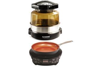 Nuwave Pro Plus Oven w/ 3" Extender + Precision Induction Cooktop & Ceramic Pan Nuwave Pro Plus Oven w/ 3" Extender + Precision Induction Cooktop & Ceramic Pan