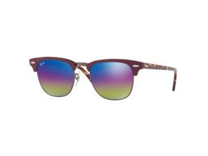Ray-Ban RB3016 Clubmaster Mineral 49mm Sunglasses (Bordeux/Blue Rainbow) Ray-Ban RB3016 Clubmaster Mineral 49mm Sunglasses (Bordeux/Blue Rainbow)