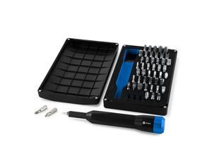 iFixit Mahi Driver Kit. Includes iFixit's 1/4" Aluminum Screwdriver Handle With Magnetic Bit Socket, Knurled Grip, and Swivel Top - Plus 48 Driver Bits. Model IFXIF1453911 iFixit Mahi Driver Kit. Includes iFixit's 1/4" Aluminum Screwdriver Handle With Magnetic Bit Socket, Knurled Grip, and Swivel Top - Plus 48 Driver Bits. Model IFXIF1453911