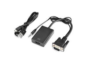 VGA To HDMI Output 1080p HD Audio TV AV HDTV Video Cable Adapter Converter VGA To HDMI Output 1080p HD Audio TV AV HDTV Video Cable Adapter Converter