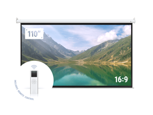 Homegear 110" HD Motorized 16:9 Projector Screen W/ Remote Control Homegear 110" HD Motorized 16:9 Projector Screen W/ Remote Control