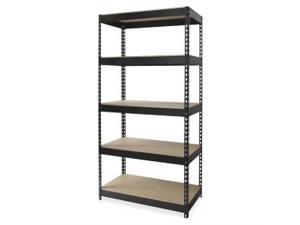 Riveted Steel Shelving 48"x24"x84" Black Riveted Steel Shelving 48"x24"x84" Black