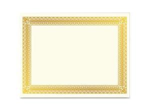 Geographics Gold Foil Certificate - Laser, Inkjet Compatible - Gold with Gold Border15 / Pack GEO47829 Geographics Gold Foil Certificate - Laser, Inkjet Compatible - Gold with Gold Border15 / Pack GEO47829