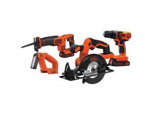 Black & Decker BD4KITCDCRL 20V MAX Drill/Driver Circular and Reciprocating Saw Worklight Combo Kit Black & Decker BD4KITCDCRL 20V MAX Drill/Driver Circular and Reciprocating Saw Worklight Combo Kit