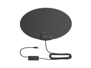 High Quality 1080p Amplified Indoor HDTV Antenna 30dB Up to 70Mile VHF/UHF 10 ft Coaxial Cable, Black High Quality 1080p Amplified Indoor HDTV Antenna 30dB Up to 70Mile VHF/UHF 10 ft Coaxial Cable, Black