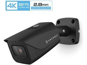 Amcrest 4K POE Camera 30fps UltraHD 8MP Outdoor Bullet PoE IP Camera, 164ft Night Vision, 2.8mm Wide Lens, 111° Viewing Angle, IP67 Weatherproof, 4K (3840x2160) @30fps, Black (IP8M-2597EB-28MM) Amcrest 4K POE Camera 30fps UltraHD 8MP Outdoor Bullet PoE IP Camera, 164ft Night Vision, 2.8mm Wide Lens, 111° Viewing Angle, IP67 Weatherproof, 4K (3840x2160) @30fps, Black (IP8M-2597EB-28MM)