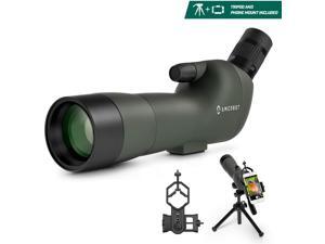 Amcrest Spotting Scope for Target Shooting w/Tripod 20-60x60mm, Multi-Coated Optical Lens, Waterproof, 36-19m/1000m, Telescope with Universal Smartphone Adapter (AMSS60-G) Amcrest Spotting Scope for Target Shooting w/Tripod 20-60x60mm, Multi-Coated Optical Lens, Waterproof, 36-19m/1000m, Telescope with Universal Smartphone Adapter (AMSS60-G)