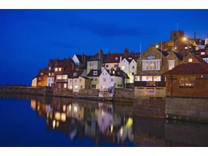 UK Yorkshire Houses reflecting in water at dusk Whitby Poster Print (19 x 12) UK Yorkshire Houses reflecting in water at dusk Whitby Poster Print (19 x 12)