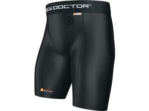 Shock Doctor Boy's Core Compression Shorts with Cup Pocket - Large - Black Shock Doctor Boy's Core Compression Shorts with Cup Pocket - Large - Black
