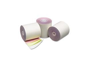 PM Company Three Ply Cash Register/POS Rolls, 3" x 70 ft., White/Canary/Pink, 50/Carton PM Company Three Ply Cash Register/POS Rolls, 3" x 70 ft., White/Canary/Pink, 50/Carton
