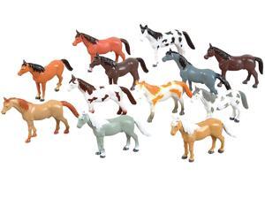 Plastic Horses (12) - Various - Color May Vary Plastic Horses (12) - Various - Color May Vary