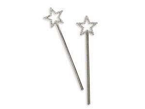 Silver Star Wand (12) - Silver Silver Star Wand (12) - Silver