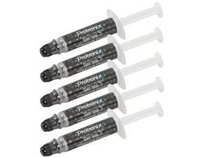 5x Protronix Silver Thermal Grease CPU Heatsink Compound Paste Syringe (5-pack) 5x Protronix Silver Thermal Grease CPU Heatsink Compound Paste Syringe (5-pack)