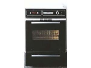 Summit TTM7212KW: Gas wall oven in black finish with electronic ignition, digital clock/timer, and oven w Summit TTM7212KW: Gas wall oven in black finish with electronic ignition, digital clock/timer, and oven w