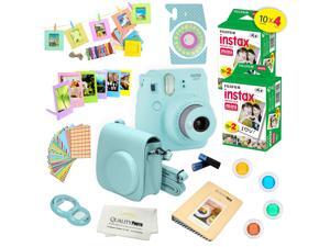 Fujifilm Instax Mini 9 (Ice Blue) Deluxe kit bundle Includes -Instant camera with Instax mini 9 instant films (40 pack) - Custom Camera Case - instax Album – Frames - wall hang frames- - Stickers - C Fujifilm Instax Mini 9 (Ice Blue) Deluxe kit bundle Includes -Instant camera with Instax mini 9 instant films (40 pack) - Custom Camera Case - instax Album – Frames - wall hang frames- - Stickers - C
