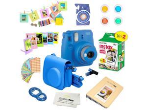 Fujifilm Instax Mini 9 (Cobalt Blue) Deluxe kit bundle Includes -Instant camera with Instax mini 9 instant films (20 pack) - Custom Camera Case - instax Album – Frames - wall hang frames- - Stickers Fujifilm Instax Mini 9 (Cobalt Blue) Deluxe kit bundle Includes -Instant camera with Instax mini 9 instant films (20 pack) - Custom Camera Case - instax Album – Frames - wall hang frames- - Stickers