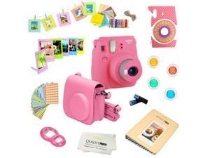 Fujifilm Instax Mini 9 (Flamingo Pink) Deluxe kit bundle Includes -Instant camera - Custom Camera Case - instax Album - Frames -Wall Hang Frames- Stickers - Close up lens + MORE … Fujifilm Instax Mini 9 (Flamingo Pink) Deluxe kit bundle Includes -Instant camera - Custom Camera Case - instax Album - Frames -Wall Hang Frames- Stickers - Close up lens + MORE …