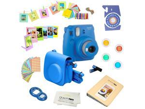 Fujifilm Instax Mini 9 (Cobalt Blue) Deluxe kit bundle Includes -Instant camera - Custom Camera Case - instax Album - Frames -Wall Hang Frames- Stickers - Close up lens + MORE … Fujifilm Instax Mini 9 (Cobalt Blue) Deluxe kit bundle Includes -Instant camera - Custom Camera Case - instax Album - Frames -Wall Hang Frames- Stickers - Close up lens + MORE …