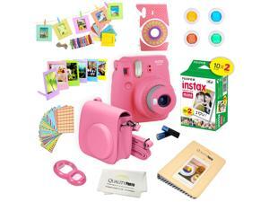 Fujifilm Instax Mini 9 (Flamingo Pink) Deluxe kit bundle Includes -Instant camera with Instax mini 9 instant films (20 pack) - Custom Camera Case - instax Album – Frames - wall hang frames- - Sticker Fujifilm Instax Mini 9 (Flamingo Pink) Deluxe kit bundle Includes -Instant camera with Instax mini 9 instant films (20 pack) - Custom Camera Case - instax Album – Frames - wall hang frames- - Sticker