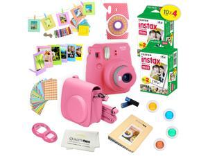 Fujifilm Instax Mini 9 (Flamingo Pink) Deluxe kit bundle Includes -Instant camera with Instax mini 9 instant films (40 pack) - Custom Camera Case - instax Album – Frames - wall hang frames- - Sticker Fujifilm Instax Mini 9 (Flamingo Pink) Deluxe kit bundle Includes -Instant camera with Instax mini 9 instant films (40 pack) - Custom Camera Case - instax Album – Frames - wall hang frames- - Sticker