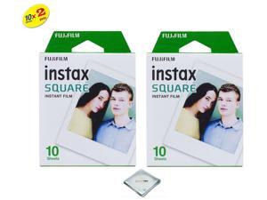 Fujifilm Instax Square Instant Film - 20 Exposures + Quality Photo Microfiber Cloth Fujifilm Instax Square Instant Film - 20 Exposures + Quality Photo Microfiber Cloth