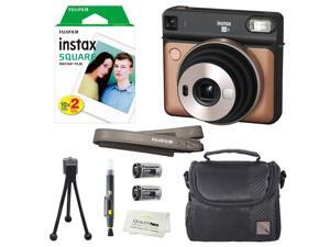 Fujifilm Instax SQUARE SQ6 Instant Film Camera (Blush Gold) + instax Wide Instant Film, 20 Square Sheets + Extra Accessories Fujifilm Instax SQUARE SQ6 Instant Film Camera (Blush Gold) + instax Wide Instant Film, 20 Square Sheets + Extra Accessories
