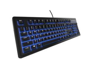 SteelSeries Apex 100 Keyboard - Cable Connectivity - USB 3.0 Interface - 104 Key - Compatible with Windows - Membrane - Black SteelSeries Apex 100 Keyboard - Cable Connectivity - USB 3.0 Interface - 104 Key - Compatible with Windows - Membrane - Black
