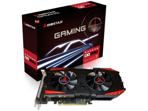 Biostar OC Gaming Radeon RX 560 4GB GDDR5 128-Bit DirectX 12, PCI Express 3.0 x16, DVI-D, Dual Link, HDMI, DisplayPort and VORTEX Dual Cooling Fan Biostar OC Gaming Radeon RX 560 4GB GDDR5 128-Bit DirectX 12, PCI Express 3.0 x16, DVI-D, Dual Link, HDMI, DisplayPort and VORTEX Dual Cooling Fan