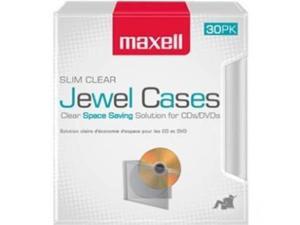 Maxell 190159 30Pk Cd-Slim30Cl Clear Slim Jewel Cases Maxell 190159 30Pk Cd-Slim30Cl Clear Slim Jewel Cases