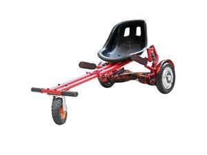 WorryFree Gadgets Hoverkart with Shock Absorber & Pneumatic Tyre for Off-Road Hoverboard Accessories Hovercart Go-Karting- Red WorryFree Gadgets Hoverkart with Shock Absorber & Pneumatic Tyre for Off-Road Hoverboard Accessories Hovercart Go-Karting- Red
