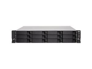 QNAP TS-1263XU-RP-4G-US 2U 12-Bay AMD 64bit x86-based NAS and iSCSI/IP-SAN, Quad Core 2.0GHz, 4GB RAM, 4 x 1GbE, 1 x 10GbE (10GBASE-T), Redundant PSU QNAP TS-1263XU-RP-4G-US 2U 12-Bay AMD 64bit x86-based NAS and iSCSI/IP-SAN, Quad Core 2.0GHz, 4GB RAM, 4 x 1GbE, 1 x 10GbE (10GBASE-T), Redundant PSU