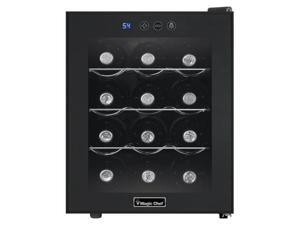 Magic Chef MCWC12B 12-Bottle Countertop Wine Cooler, Black Magic Chef MCWC12B 12-Bottle Countertop Wine Cooler, Black