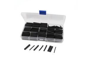 Black 8 Sizes 2:1 Polyolefin Heat Shrink Tubing Shrinkable Tube 30mm 400pcs Black 8 Sizes 2:1 Polyolefin Heat Shrink Tubing Shrinkable Tube 30mm 400pcs