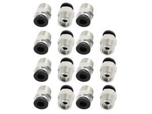 15pcs 1/4" PT Male Thread 6mm Push In Joint Pneumatic Connector Quick Fittings 15pcs 1/4" PT Male Thread 6mm Push In Joint Pneumatic Connector Quick Fittings