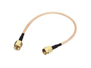 200mm Wire Length Gold Tone SMA Male to SMA Male Jack RF Coaxial Connector 200mm Wire Length Gold Tone SMA Male to SMA Male Jack RF Coaxial Connector