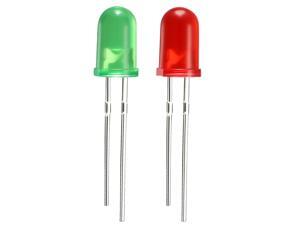 16pcs 5mm Red Green Round LED Diode Lights Electronic Component Emitting Light 16pcs 5mm Red Green Round LED Diode Lights Electronic Component Emitting Light