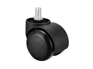Office Chair Casters Wheels 2 Inch PU Wheel Threaded Swivel Caster Black, 8 Pcs Office Chair Casters Wheels 2 Inch PU Wheel Threaded Swivel Caster Black, 8 Pcs