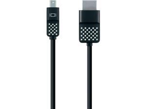 Belkin F2CD080bt12 Mini Displayport To Hdtv Cable - Video Cable - Displayport / Hdmi - Hdmi (M) To Mini Displayport (M) - 12 Ft - Black - 4K Support Belkin F2CD080bt12 Mini Displayport To Hdtv Cable - Video Cable - Displayport / Hdmi - Hdmi (M) To Mini Displayport (M) - 12 Ft - Black - 4K Support