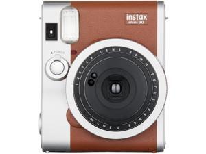 Fujifilm - MINI90BRN CANDY KIT - Instax Mini 90 Camera Brown With 1 Pack Mini Candypop Film Fujifilm - MINI90BRN CANDY KIT - Instax Mini 90 Camera Brown With 1 Pack Mini Candypop Film