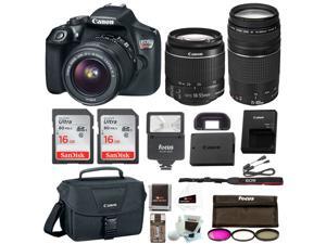 Canon Rebel T6 DSLR Camera Bundle w/18-55mm & 75-300mm Lenses Canon Rebel T6 DSLR Camera Bundle w/18-55mm & 75-300mm Lenses