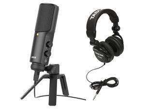 Rode NT-USB USB Condenser Microphone with Full-Size Headphones (Black) Rode NT-USB USB Condenser Microphone with Full-Size Headphones (Black)