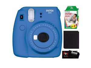 Fujfilm Instax Mini 9 (Cobalt Blue) with 2 Pack Film & Photo Album Wallet Fujfilm Instax Mini 9 (Cobalt Blue) with 2 Pack Film & Photo Album Wallet