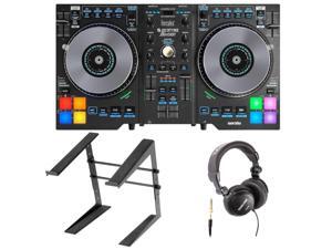 Hercules DJControl Jogvision with Tascam Headphones and Stand Hercules DJControl Jogvision with Tascam Headphones and Stand