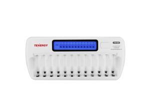 Tenergy TN160 LCD Battery Charger 12-Bay Smart Battery Charger for AA/AAA NiMH/NiCd Rechargeable Batteries Charger with Refresh Function Household Battery Charger w/AC Wall Adapter Tenergy TN160 LCD Battery Charger 12-Bay Smart Battery Charger for AA/AAA NiMH/NiCd Rechargeable Batteries Charger with Refresh Function Household Battery Charger w/AC Wall Adapter
