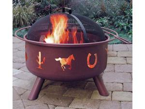 Firepit Western Style - Georgia Clay Finish Firepit Western Style - Georgia Clay Finish